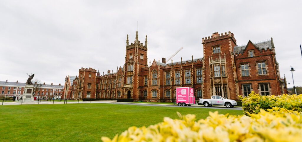 Self Storage delivery to Queens University Lanyon Building