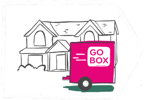 Go Box moving house illustration
